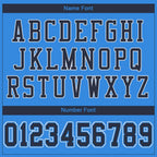 Custom Powder Blue Navy-White Mesh Authentic Football Jersey photo 4