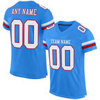 custom powder blue white red mesh authentic football jersey powderblue0032