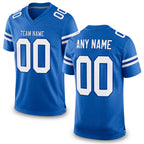 Custom Powder Blue White-Royal Mesh Authentic Football Jersey