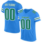 build white powder blue football kelly green jersey authentic mesh powderblue0097