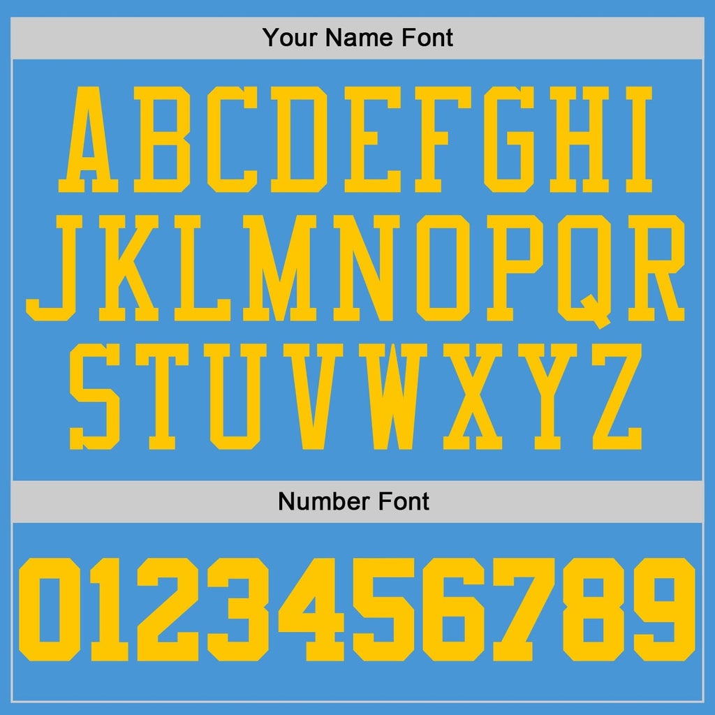 Custom Powder Blue Gold Performance T-Shirt photo 2