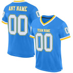 build gold powder blue football white jersey authentic throwback mesh powderblue0152