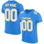 build gold powder blue football white jersey authentic mesh powderblue0172