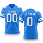 Custom Powder Blue White Authentic Football Jersey