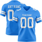 Custom Powder Blue White Authentic Football Jersey photo 1