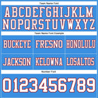 Custom Powder Blue White-Red Authentic Football Jersey photo 4