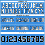 Custom Powder Blue Black-White Authentic Football Jersey photo 4