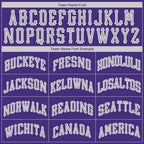 Custom Stitched Purple White-Gray Sports Pullover Sweatshirt Hoodie photo 5