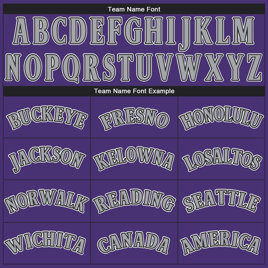Custom Purple Black-Gray Performance T-Shirt photo 3