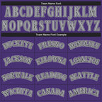 Custom Purple Black-Gray Performance T-Shirt photo 3