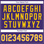 Custom Purple Gold-White Performance T-Shirt photo 2