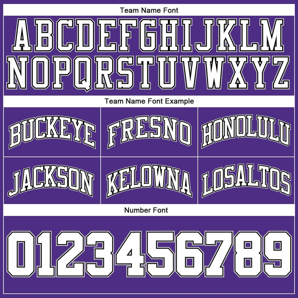 Custom Purple White-Black Authentic Throwback Basketball Shorts photo 2