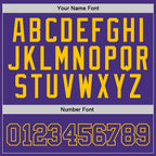 Custom Stitched Purple Purple-Gold Sports Pullover Sweatshirt Hoodie photo 4