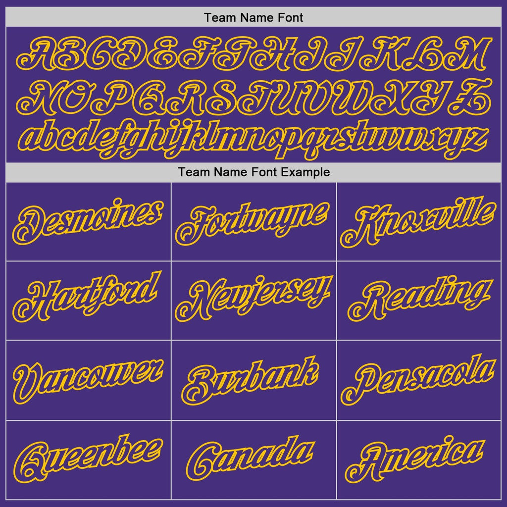 Custom Stitched Purple Purple-Gold Sports Pullover Sweatshirt Hoodie photo 5