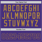 Custom Stitched Purple Purple-Old Gold Sports Pullover Sweatshirt Hoodie photo 4