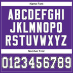 Custom Purple White-Gray Mesh Authentic Football Jersey photo 3
