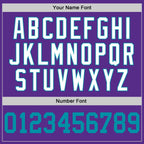 Custom Purple Teal-White Performance T-Shirt photo 3
