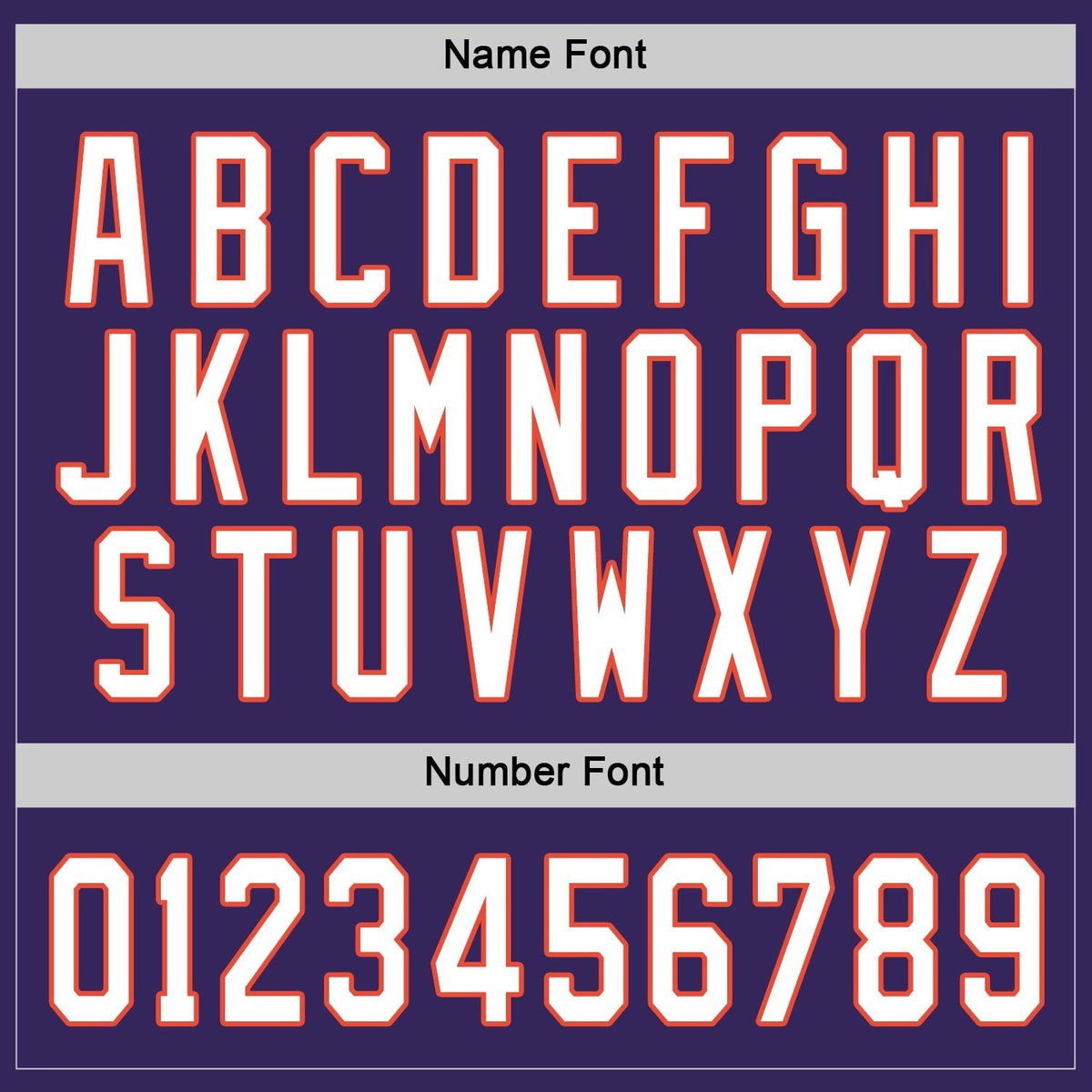 Custom Purple White-Orange Hockey Jersey photo 2