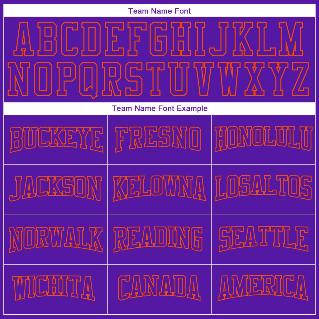 Custom Stitched Purple Purple-Orange 3D Pattern Design Sports Pullover Sweatshirt Hoodie photo 2