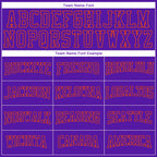 Custom Stitched Purple Purple-Orange 3D Pattern Design Sports Pullover Sweatshirt Hoodie photo 2