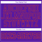 Custom Stitched Purple Purple-Orange 3D Pattern Design Sports Pullover Sweatshirt Hoodie photo 3