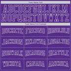 Custom Stitched Purple Purple-White 3D Pattern Design Sports Pullover Sweatshirt Hoodie photo 2