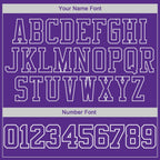 Custom Stitched Purple Purple-White 3D Pattern Design Sports Pullover Sweatshirt Hoodie photo 3