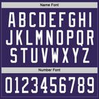 Custom Purple White Hockey Jersey photo 2