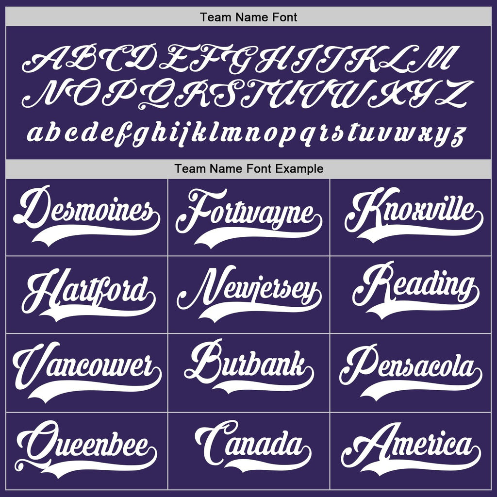 Custom Purple White Hockey Jersey photo 3