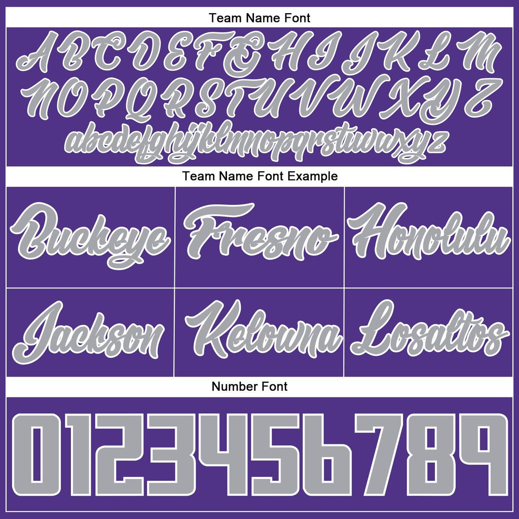 Custom Purple Gray-White Authentic Throwback Basketball Shorts photo 2