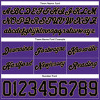 Custom Purple Black Pinstripe Black-Old Gold Authentic Basketball Shorts photo 2