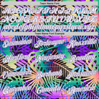 Custom Purple White-Purple 3D Pattern Tropical Hawaii Plants Authentic Basketball Jersey photo 2