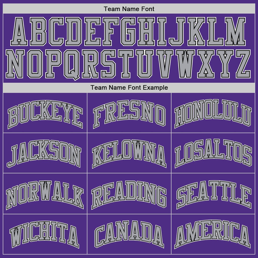 Custom Purple Black-White Authentic Throwback Basketball Jersey photo 3