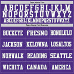 Custom Purple White-Gray Mesh Authentic Throwback Football Jersey photo 2
