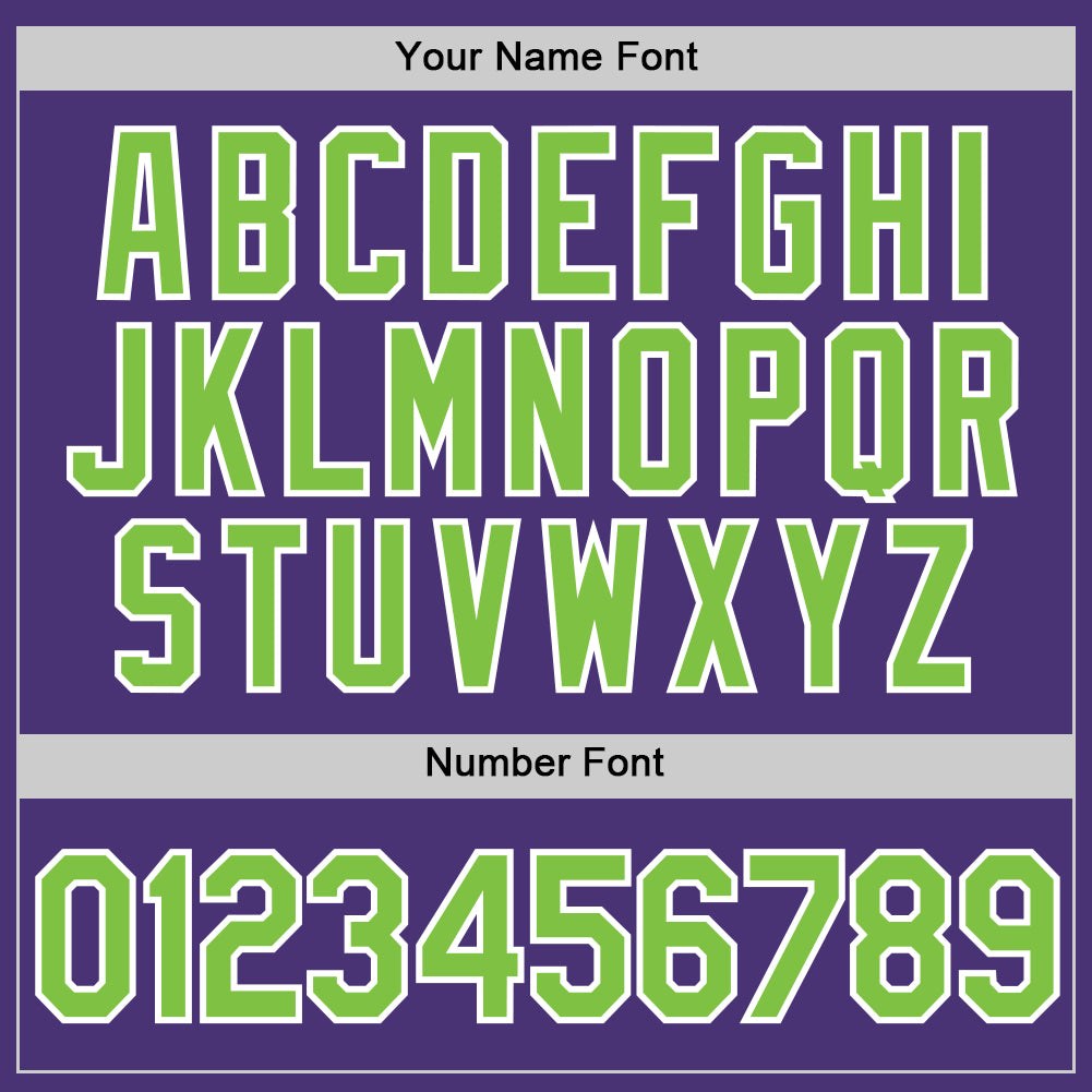 Custom Purple Neon Green-White Performance T-Shirt photo 3