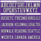 Custom Purple Black-White Mesh Authentic Football Jersey photo 2