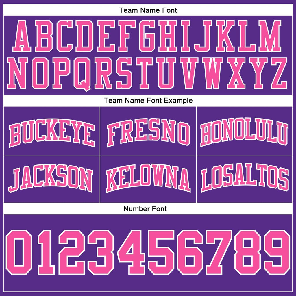 Custom Purple Pink-White Authentic Throwback Basketball Shorts photo 2