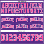 Custom Purple Pink-White Authentic Throwback Basketball Shorts photo 2