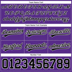 Custom Purple Black-White Authentic Throwback Basketball Shorts photo 2
