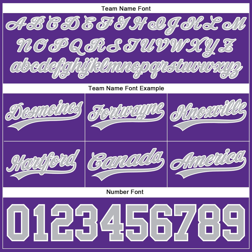 Custom Purple Gray-White Authentic Throwback Basketball Shorts photo 2