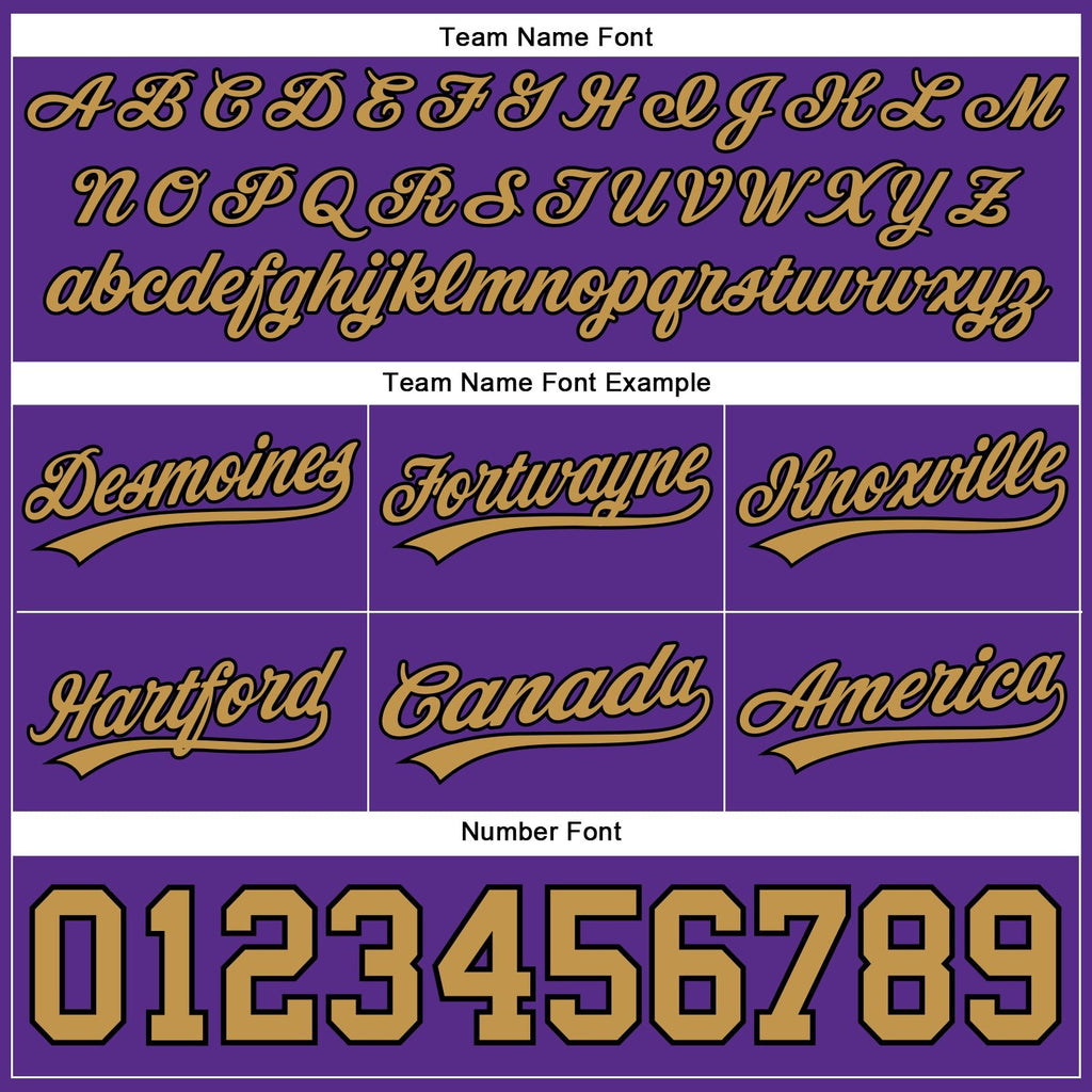 Custom Purple Old Gold-Black Authentic Throwback Basketball Shorts photo 2