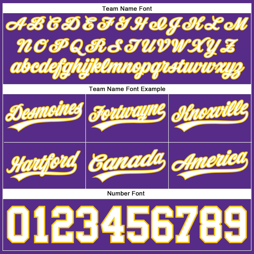 Custom Purple White-Yellow Authentic Basketball Shorts photo 3