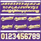 Custom Purple White-Yellow Authentic Basketball Shorts photo 3