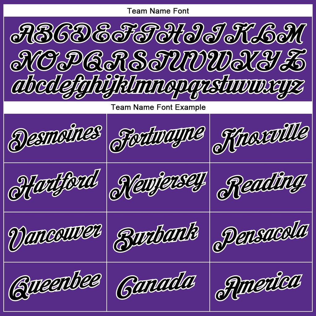 Custom Purple Black-White Performance T-Shirt photo 2