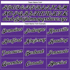 Custom Purple Black-White Performance T-Shirt photo 2