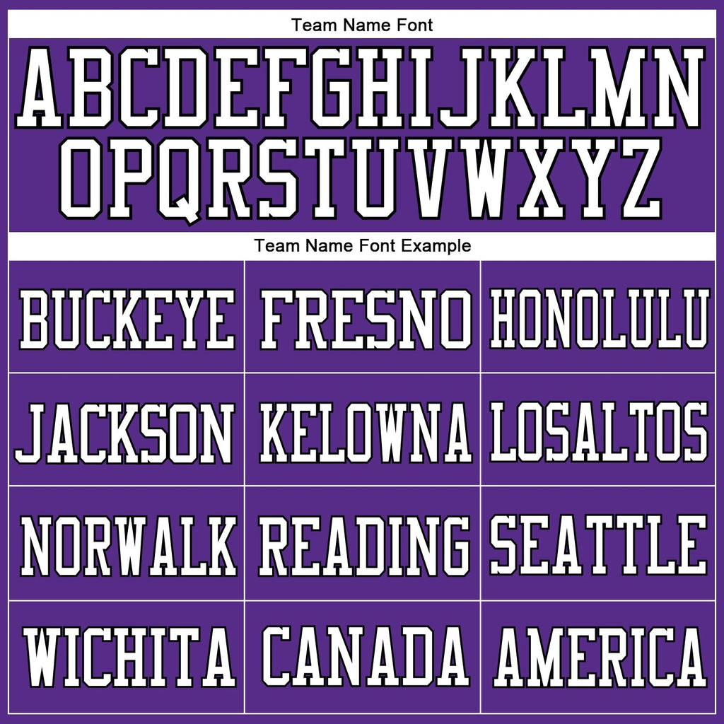 Custom Purple White-Black Mesh Authentic Football Jersey photo 2