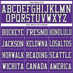Custom Purple White-Black Mesh Authentic Football Jersey photo 2