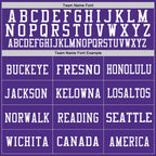 Custom Purple White Mesh Authentic Football Jersey photo 2