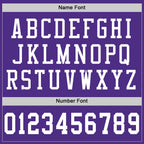 Custom Purple White Mesh Authentic Football Jersey photo 3