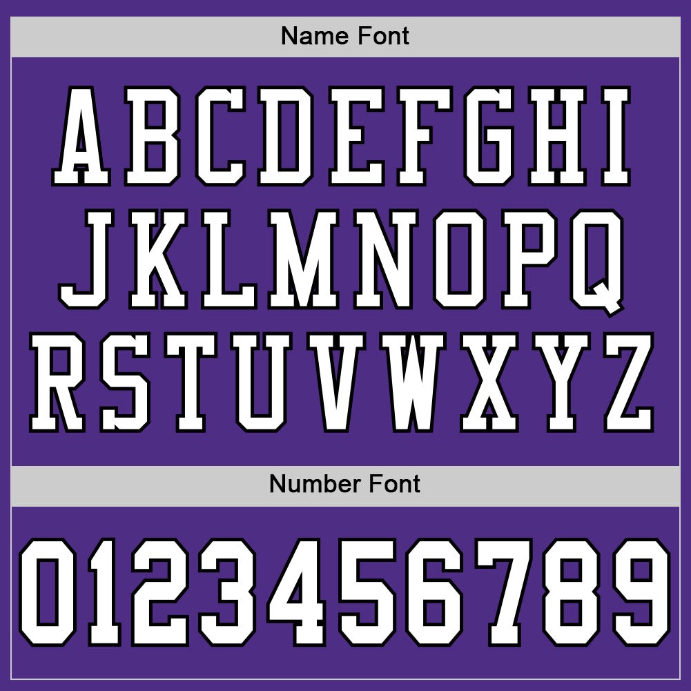 Custom Purple White-Black Mesh Authentic Football Jersey photo 3